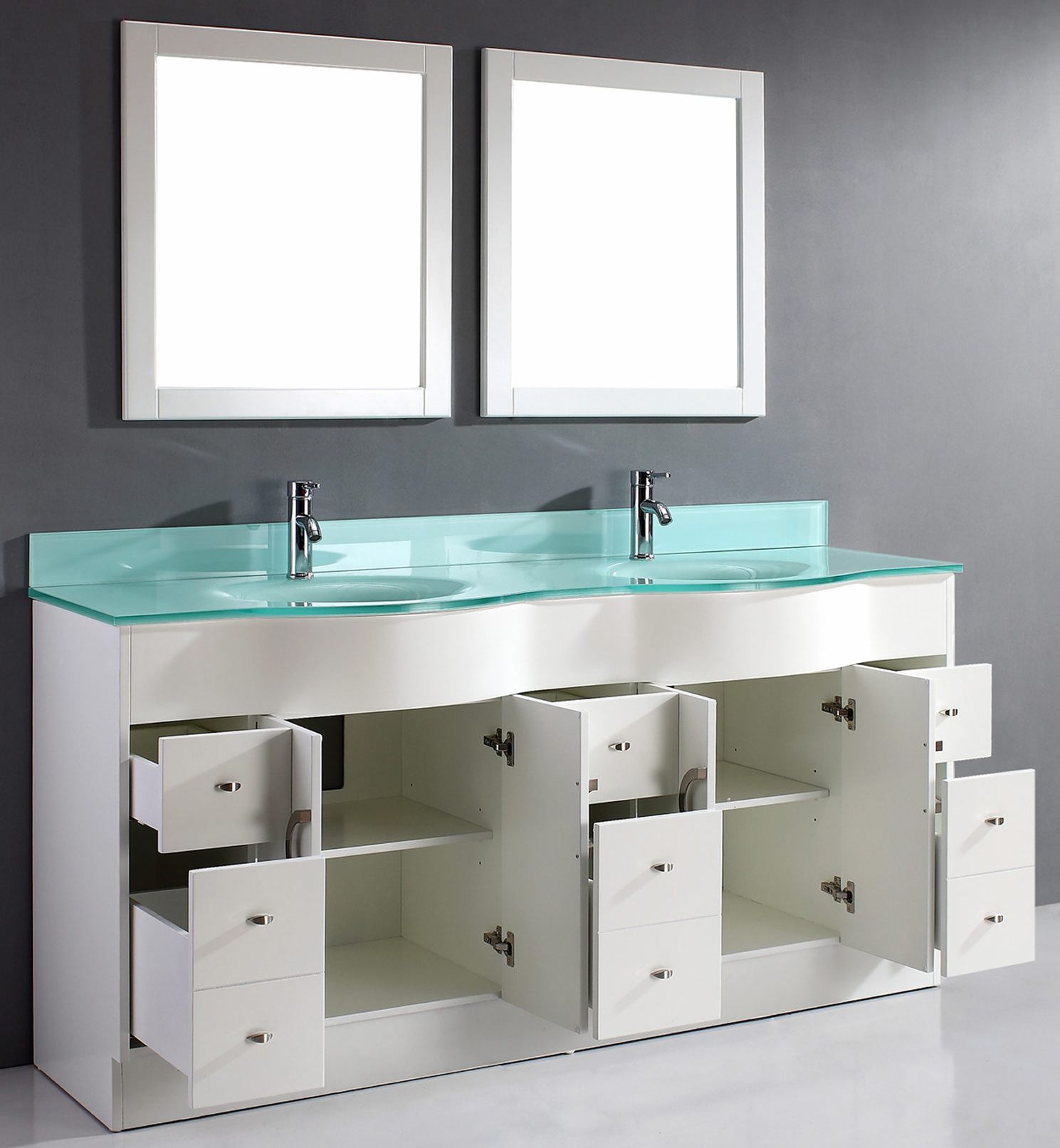 72inch Circa Vanity Glass Top Vanity Quartz Top Vanity Carrara